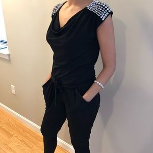 MICHAEL KORS - black jumpsuit size XS